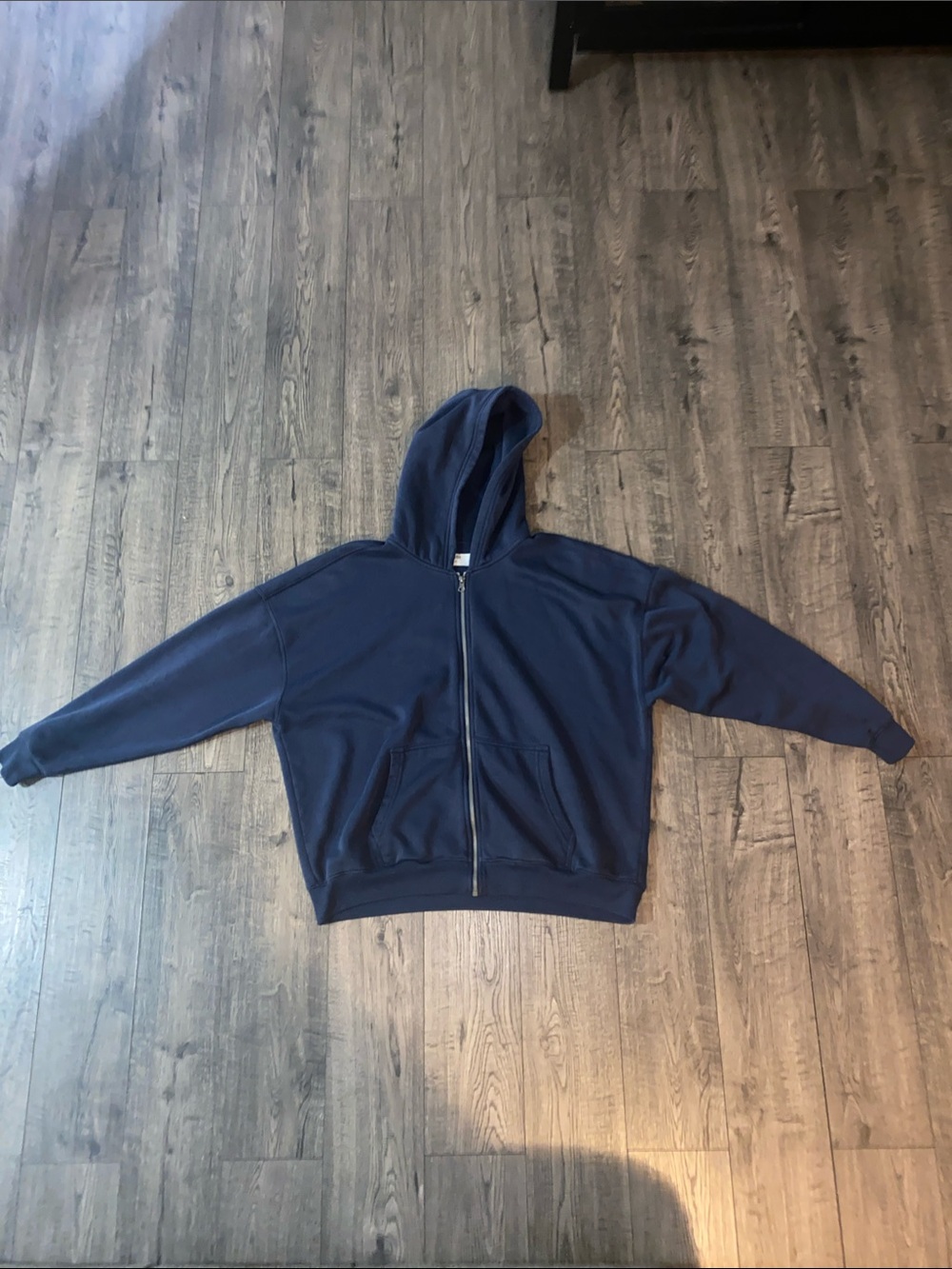 Hollister Navy Full-Zip Hoodie Sweatshirt